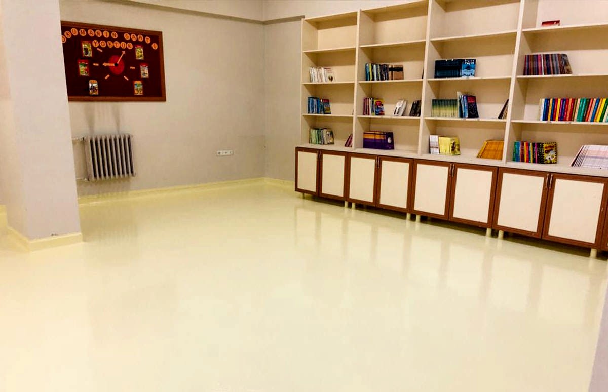 Büyükşehir Belediye Ortaokulu | Poliüretan Uygulamaları